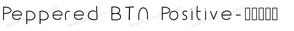 Peppered BTN Positive字体转换